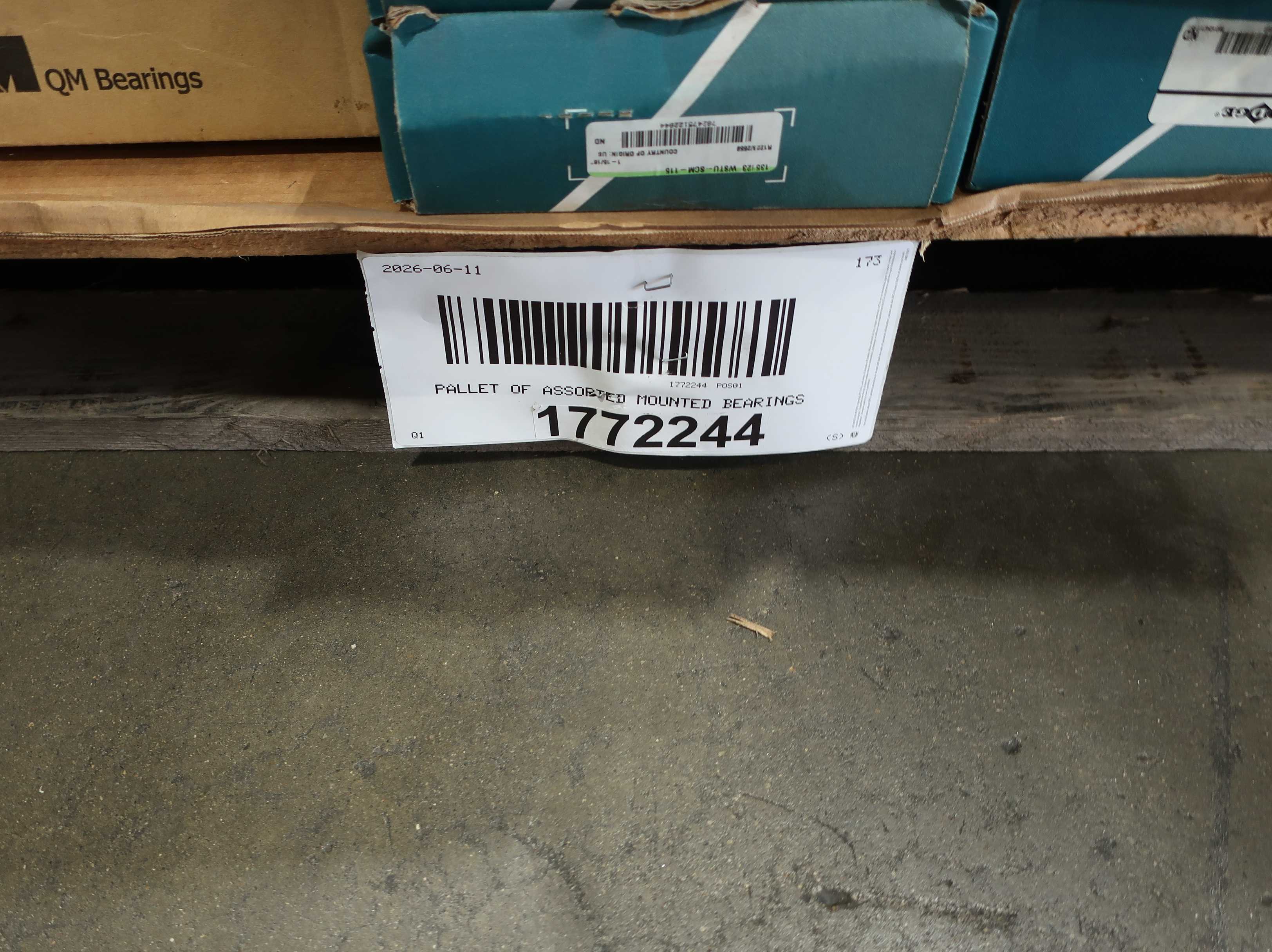 SKU 1772244 - PALLET OF ASSORTED MOUNTED BEARINGS - BEARINGS