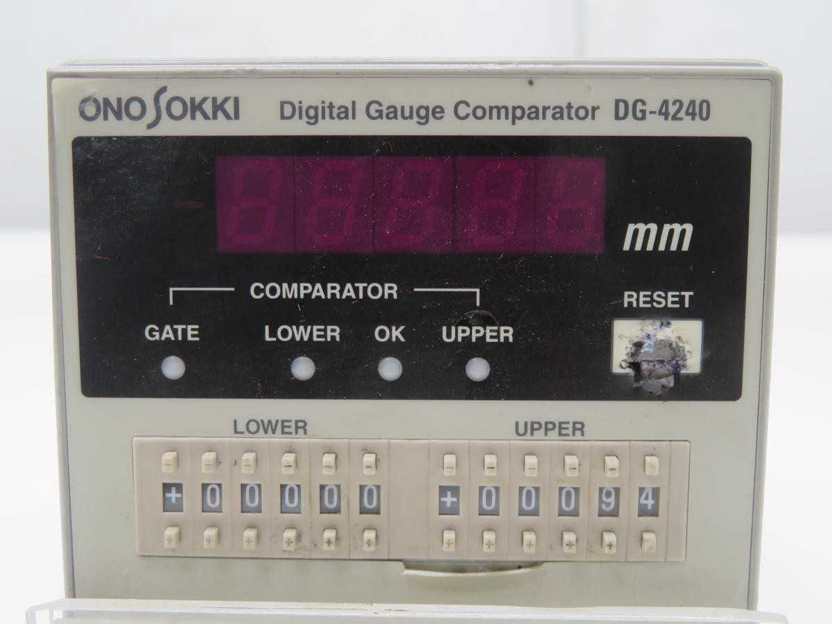 ONO SOKKI DG4240 DIGITAL GAUGE COMPARATOR T243187 - MISCELLANEOUS