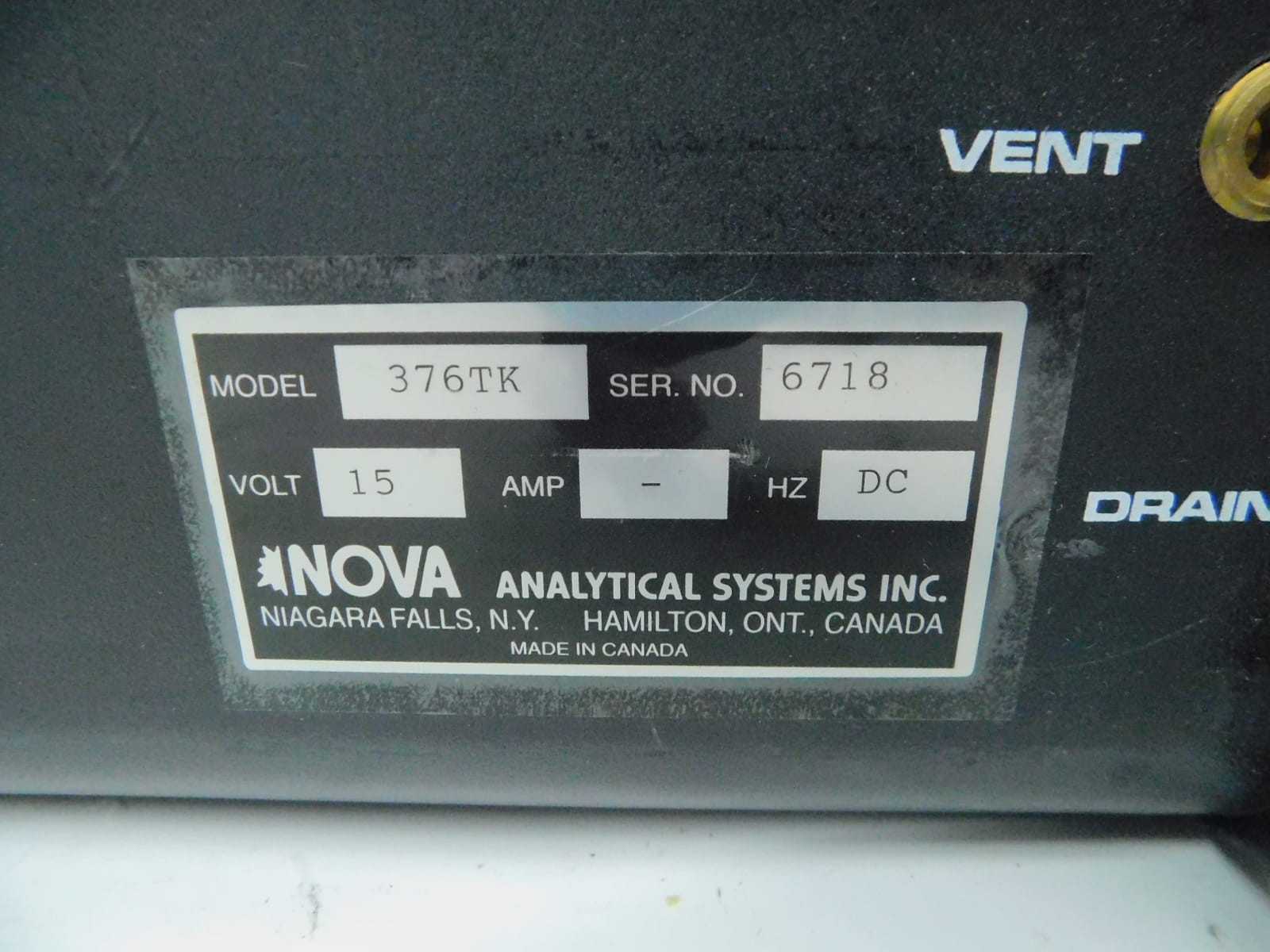 NOVA 376TK PORTABLE FLUE GAS ANALYZER M7679 - GAS ANALYZER