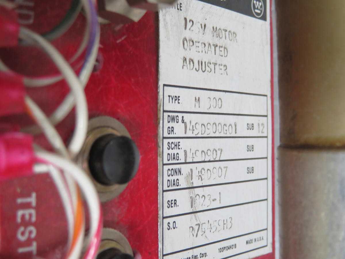 Westinghouse M300 149D900G01 T203330 Industrial Equipment - ELECTRICAL COMPONENTS