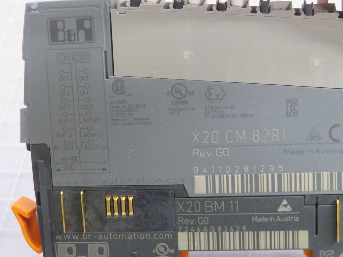 B&R X20 CM 8281 I/O MODULE T260443 - MOTOR DRIVES