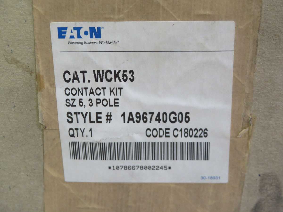EATON WCK53 CONTACT KIT T245976 - CONTACTORS