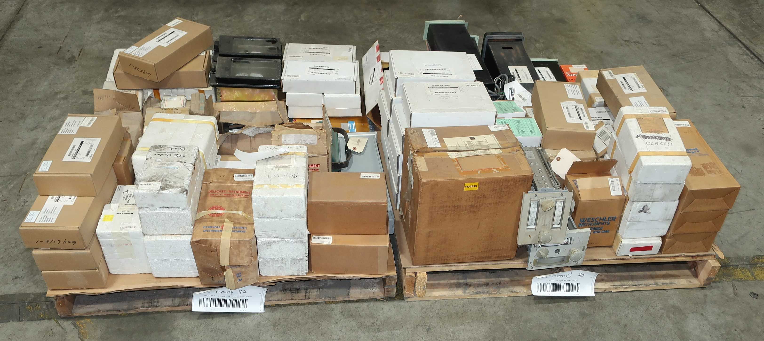 SKU 1775579 - 2 PALLETS OF ASSORTED PANEL METERS - PANEL METERS