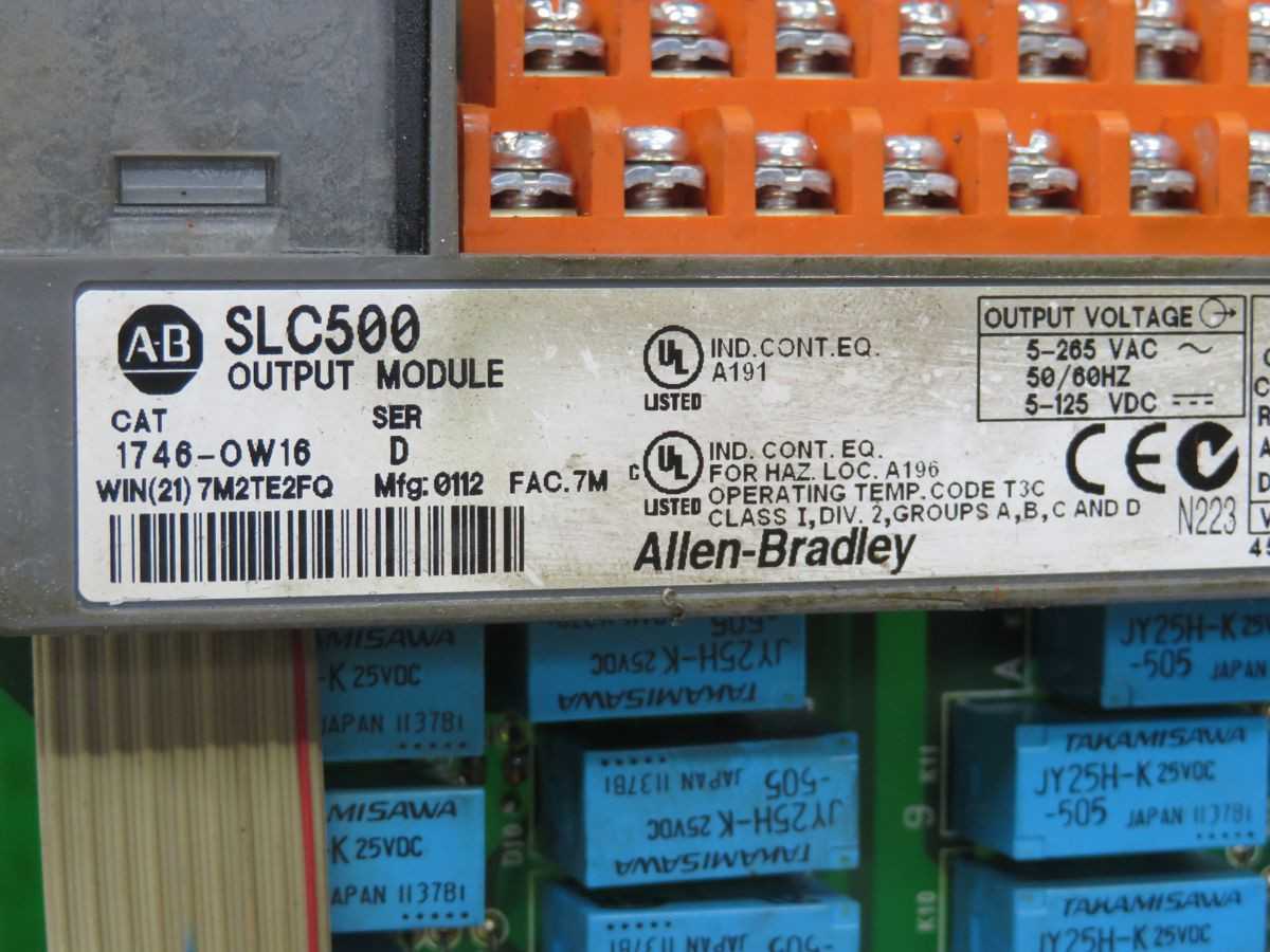 Allen Bradley 1746-0W16 Output Module T248059 For Reliable Control Systems - INDUSTRIAL PARTS