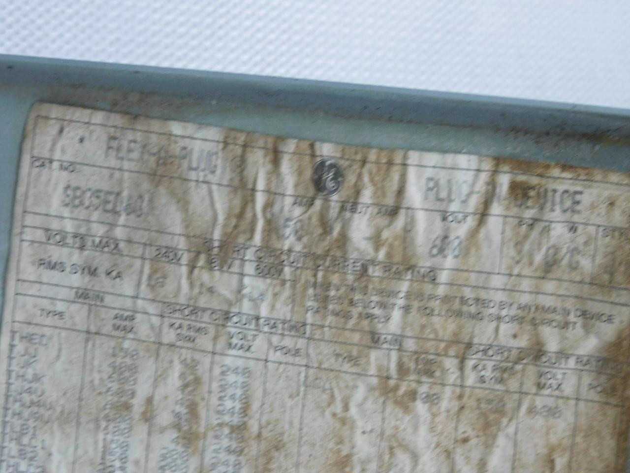 GE TED136050 BUSWAY 50 A 600 VAC 250 VDC 3 POLE - BUSWAY