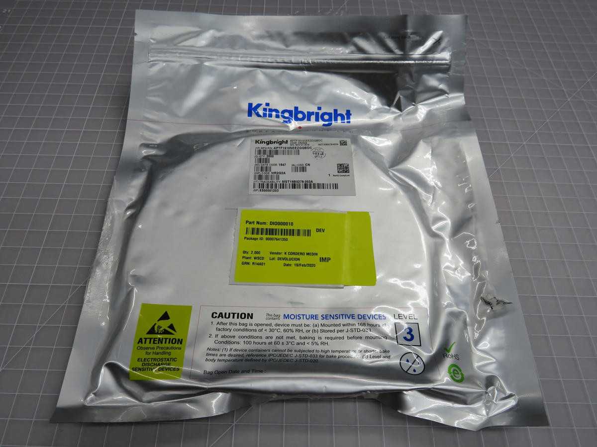 LOT OF 2000 KINGBRIGHT APTF1616SEEZGQBDC FULL-COLOR SURFACE MOUNT LED T204998 - LIGHTING