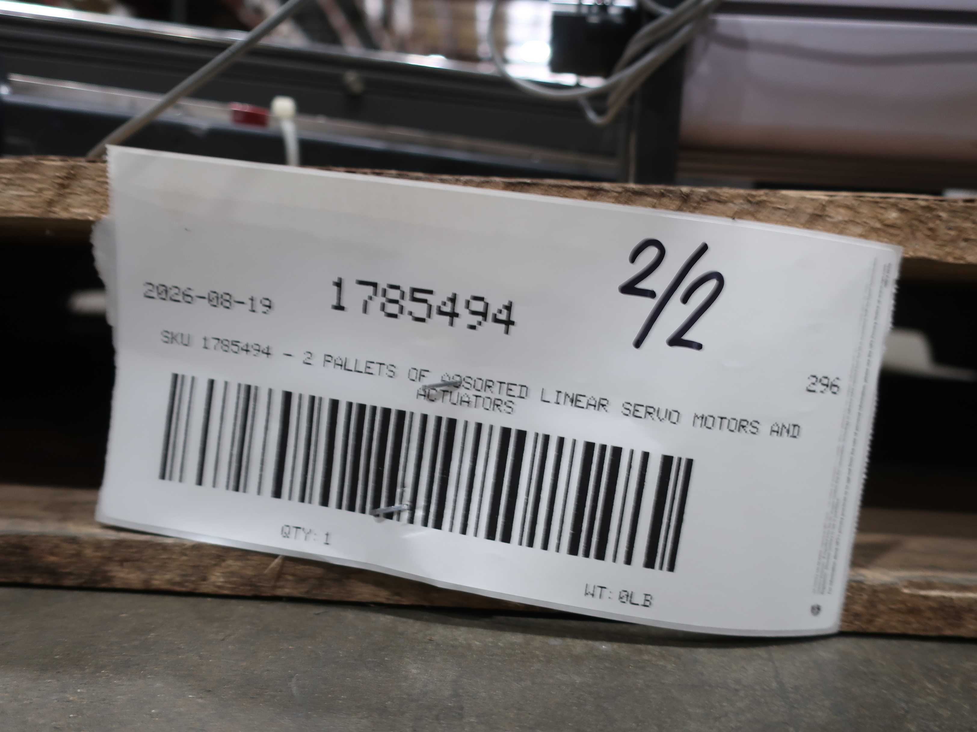SKU 1785494 - 2 PALLETS OF ASSORTED LINEAR SERVO MOTORS AND ACTUATORS - LINEAR SERVO MOTORS