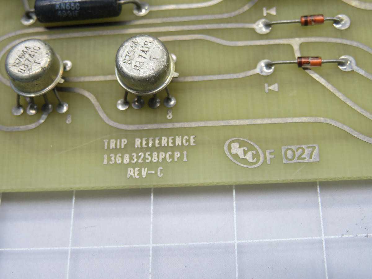 GE 136B3258PCP1 TRIP REFERENCE, BOARD, PRINTED CIRCUIT, T220281 - PCB CIRCUIT BOARDS
