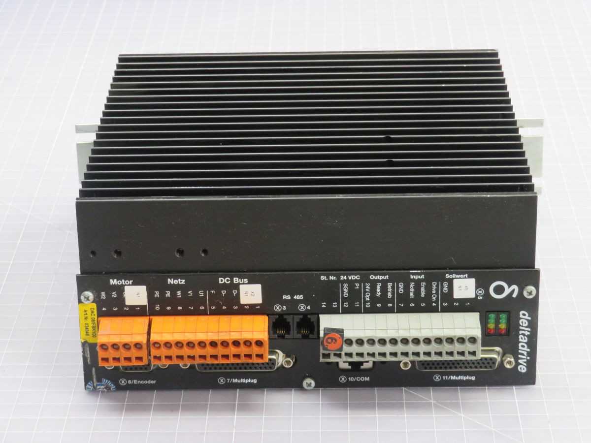 DELTADRIVE DAC08/FBK100 DIGITAL AC SERVO DRIVE T248289 - AC VFD DRIVES