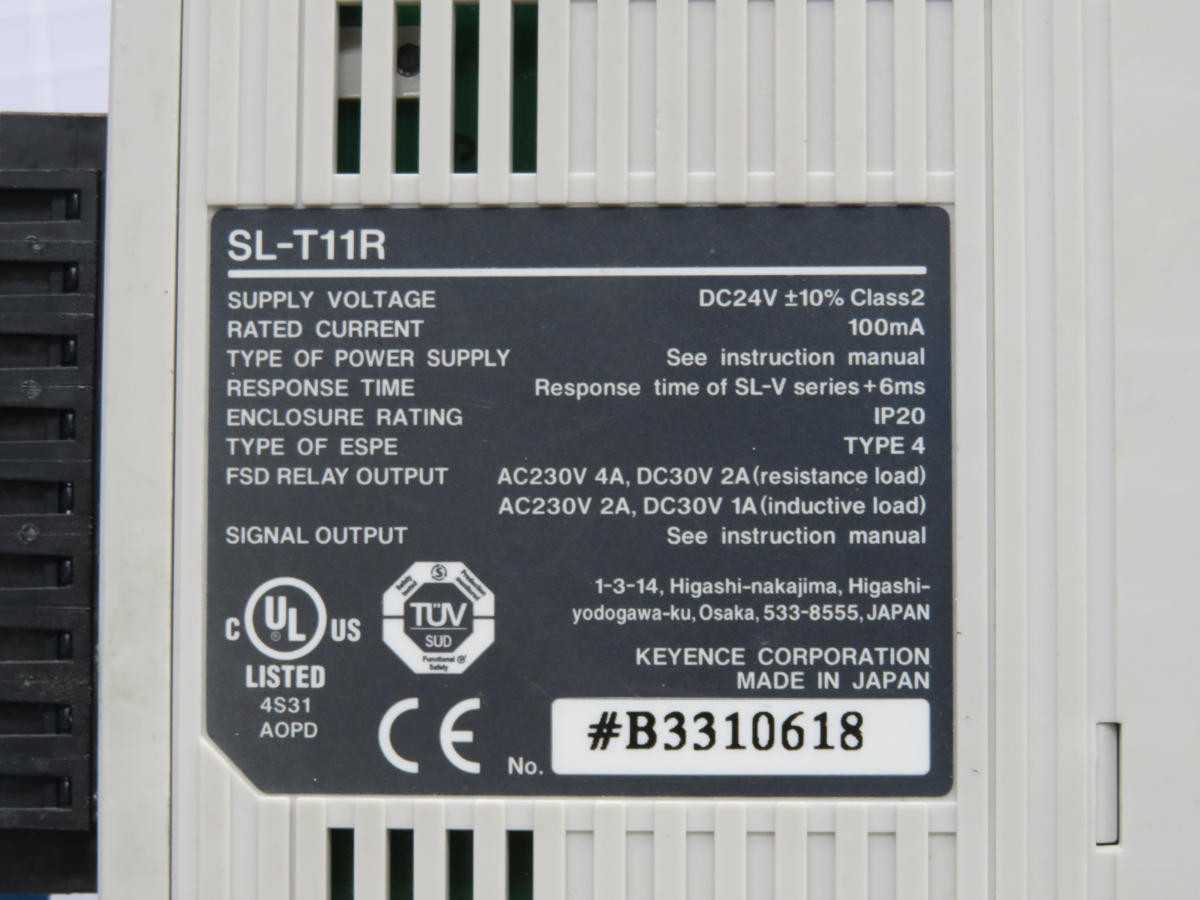 KEYENCE SL-T11R SAFETY CONTROL RELAY TERMINAL
T217972 - SENSORS