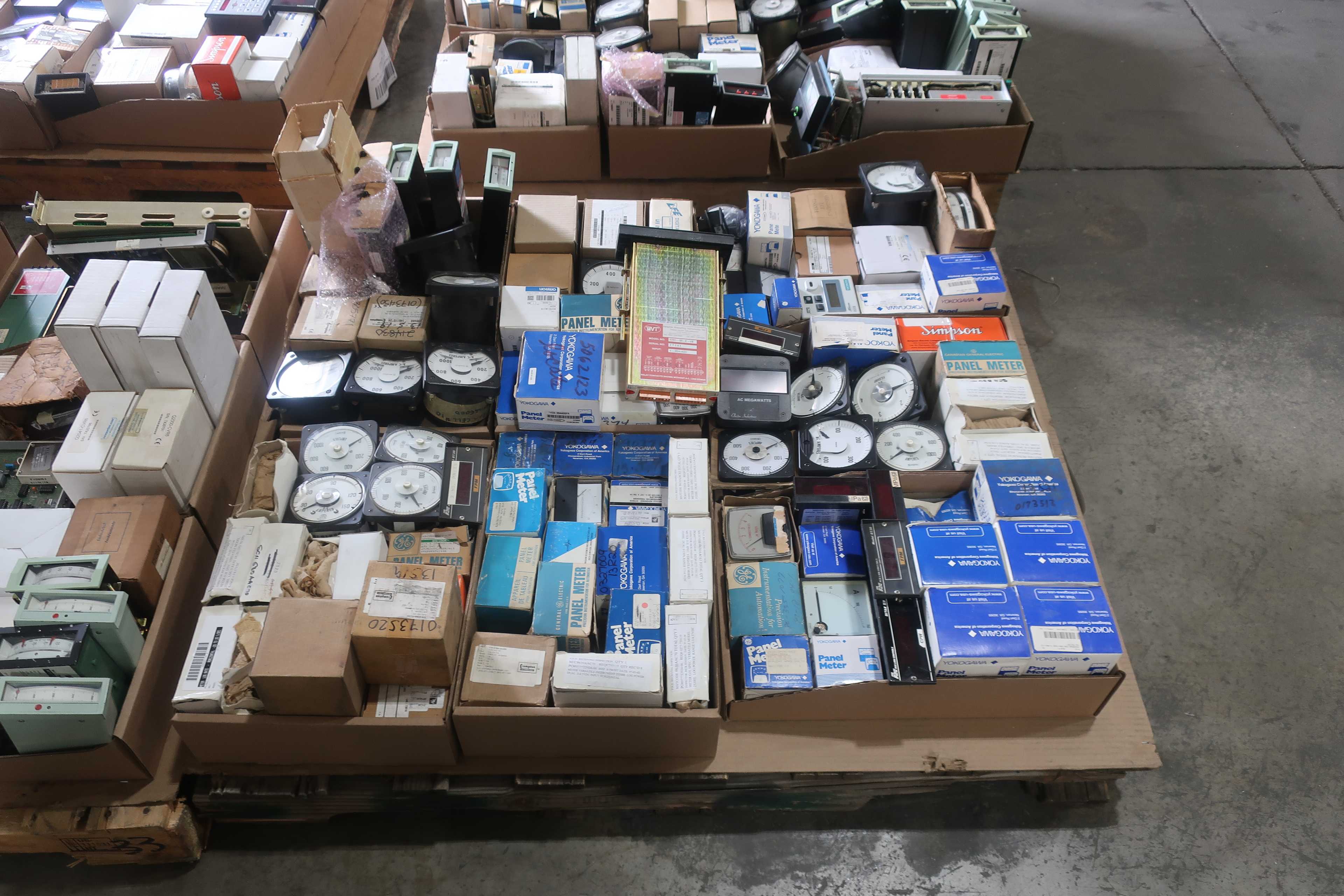 SKU 1771279 - 2 PALLETS OF ASSORTED PANEL METERS - PANEL METERS
