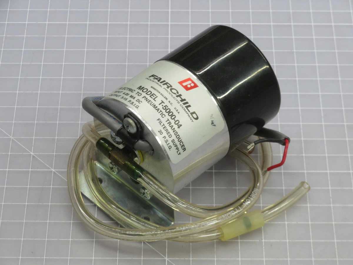 FAIRCHILD T-5000-04 TRANSDUCER ELECTRIC TO PNEUMATIC T240238 - FLOW TRANSMITTER