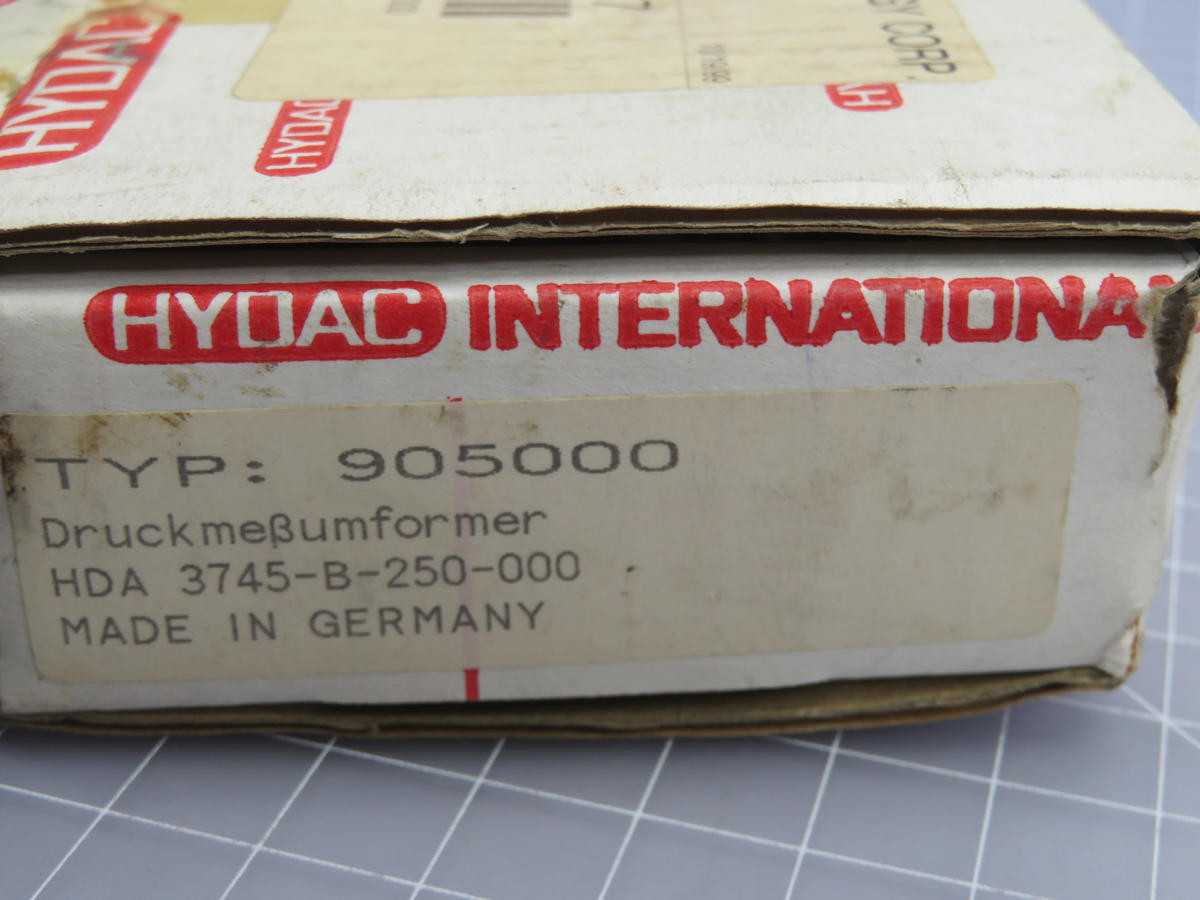 HYDAC HDA-3745-B-250-000 PRESSURE TRANSDUCER T240208 - FLOW TRANSMITTER