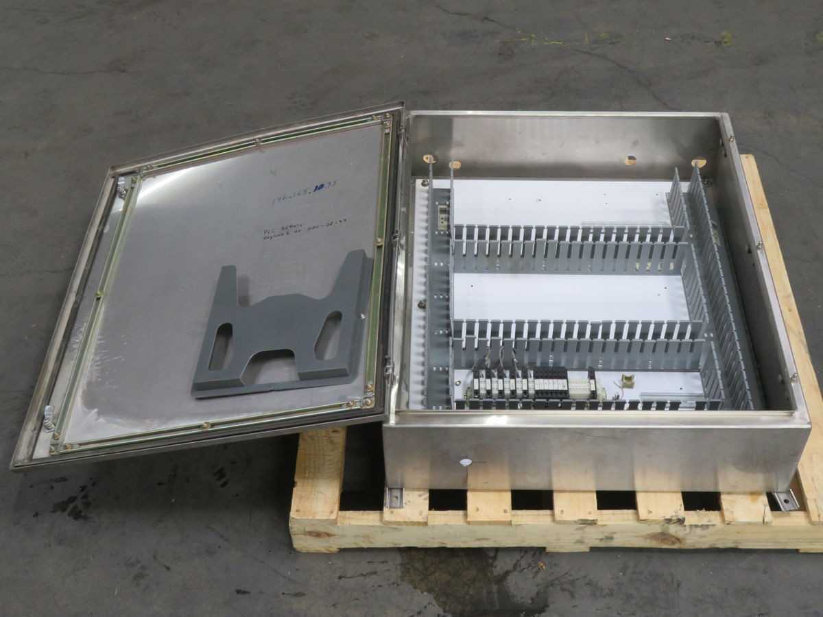 HOFFMAN A-160 STAINLESS STEEL INDUSTRIAL CONTROL PANEL ENCLOSURE T254016 - ELECTRICAL ENCLOSURES
