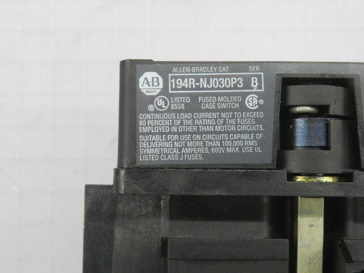 ALLEN BRADLEY 194R-NJ030P3 DISCONNECT SWITCH T215728 - DISCONNECT SWITCHES