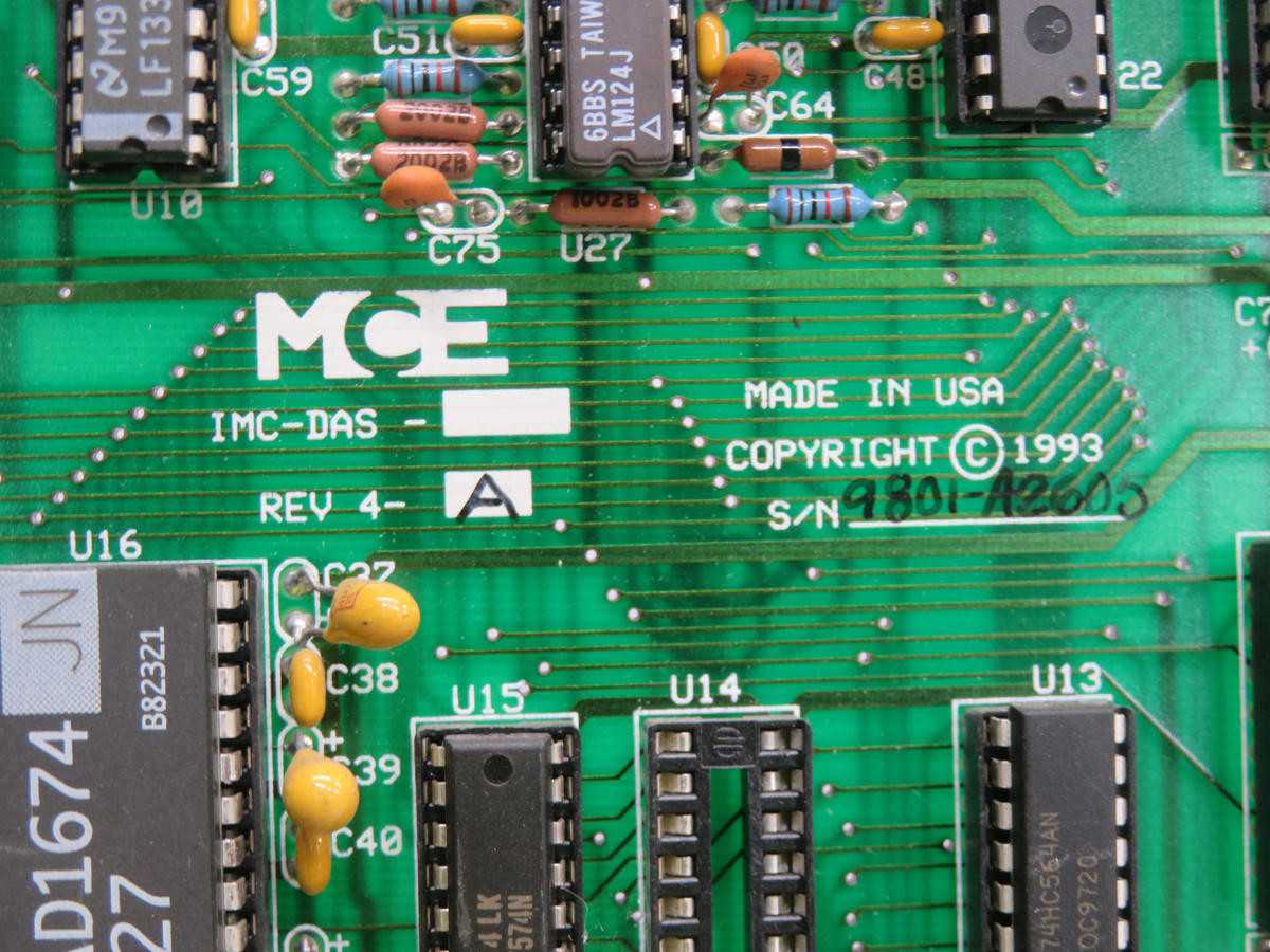 MCE IMC-DAS DATA ACQUISITION BOARD T236045 - PCB CIRCUIT BOARDS