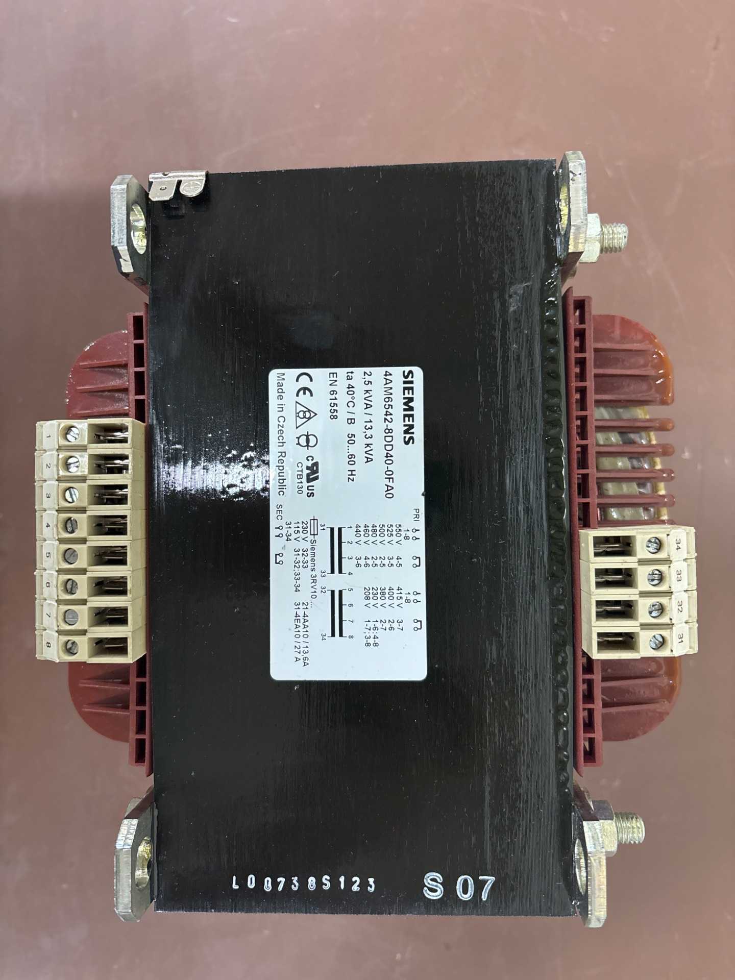 SIEMENS 4AM6542-8DD-0FA0 CONTROL TRANSFORMER - CONTROL TRANSFORMERS