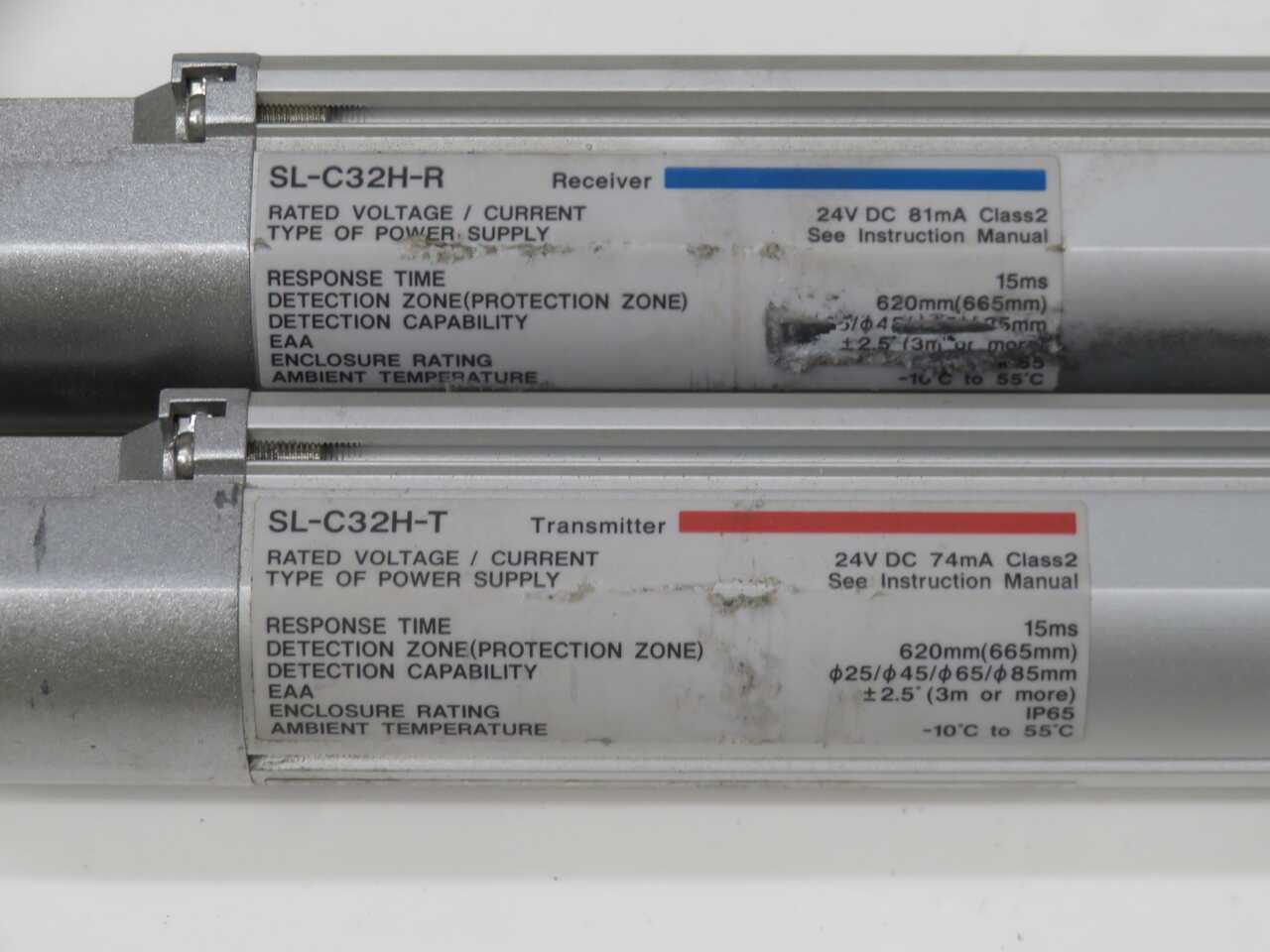 KEYENCE SL-C32H-R SL-C32H-T LIGHT CURTAIN RECEIVER TRANSMITTER PAIR - SENSORS