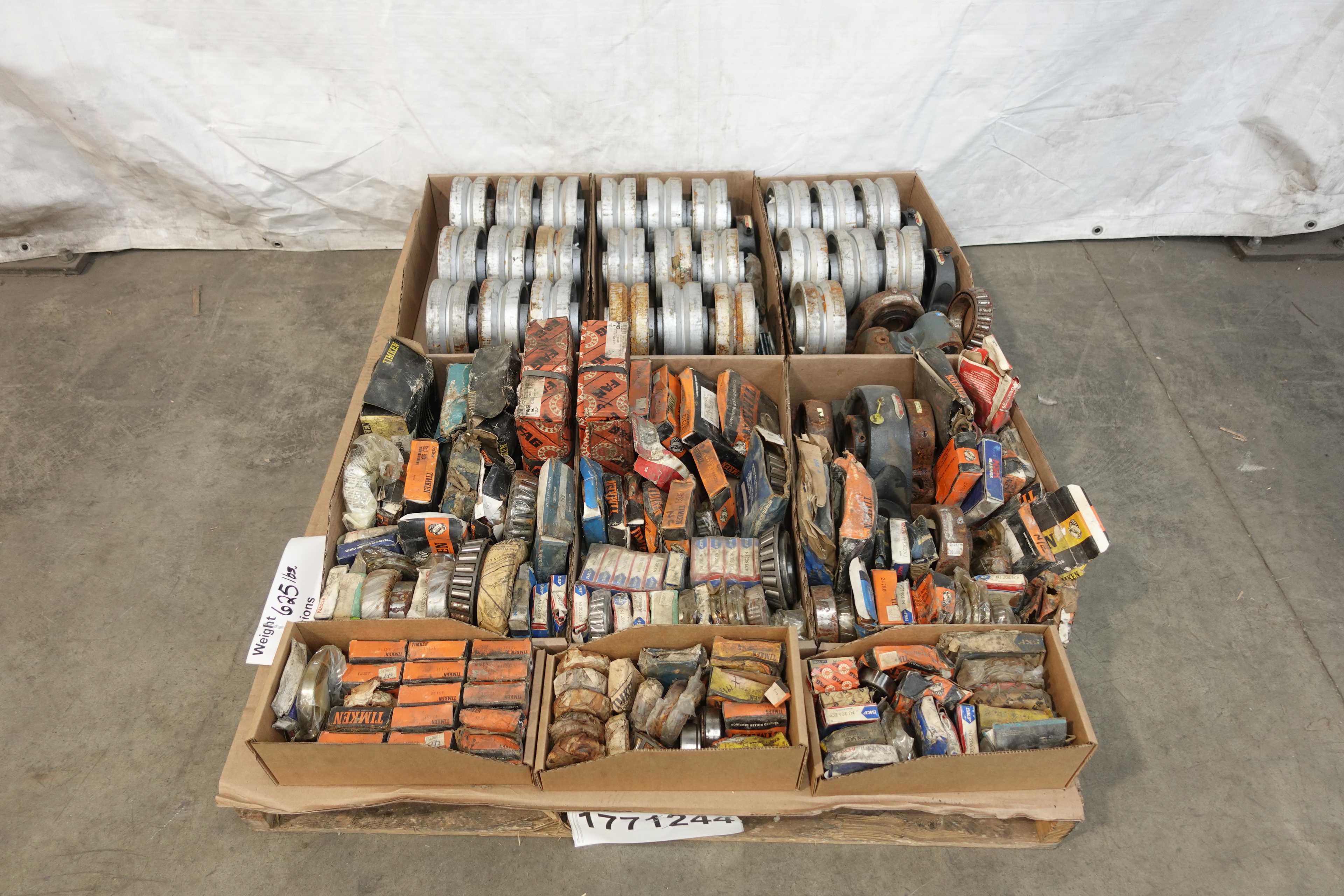 SKU 1771244 - PALLET OF ASSORTED BEARINGS - BEARINGS
