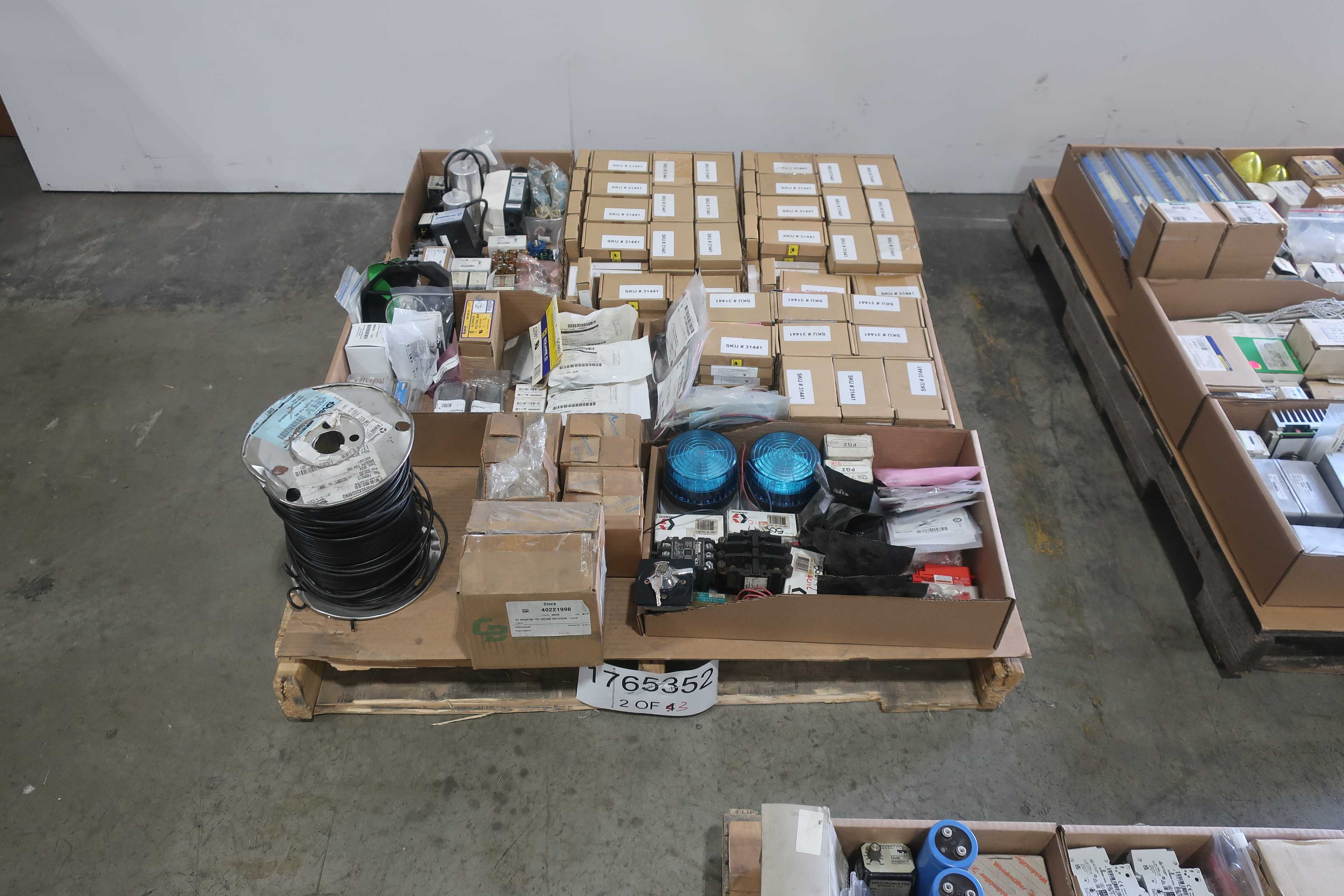 SKU 1765352 - 3 PALLETS OF ASSORTED ELECTRICAL - ELECTRICAL COMPONENTS