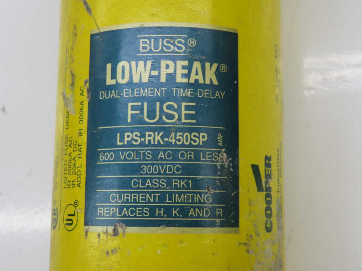 Cooper LPS-RK-450SP Dual-Element Time-Delay Fuse T229649 - FUSES