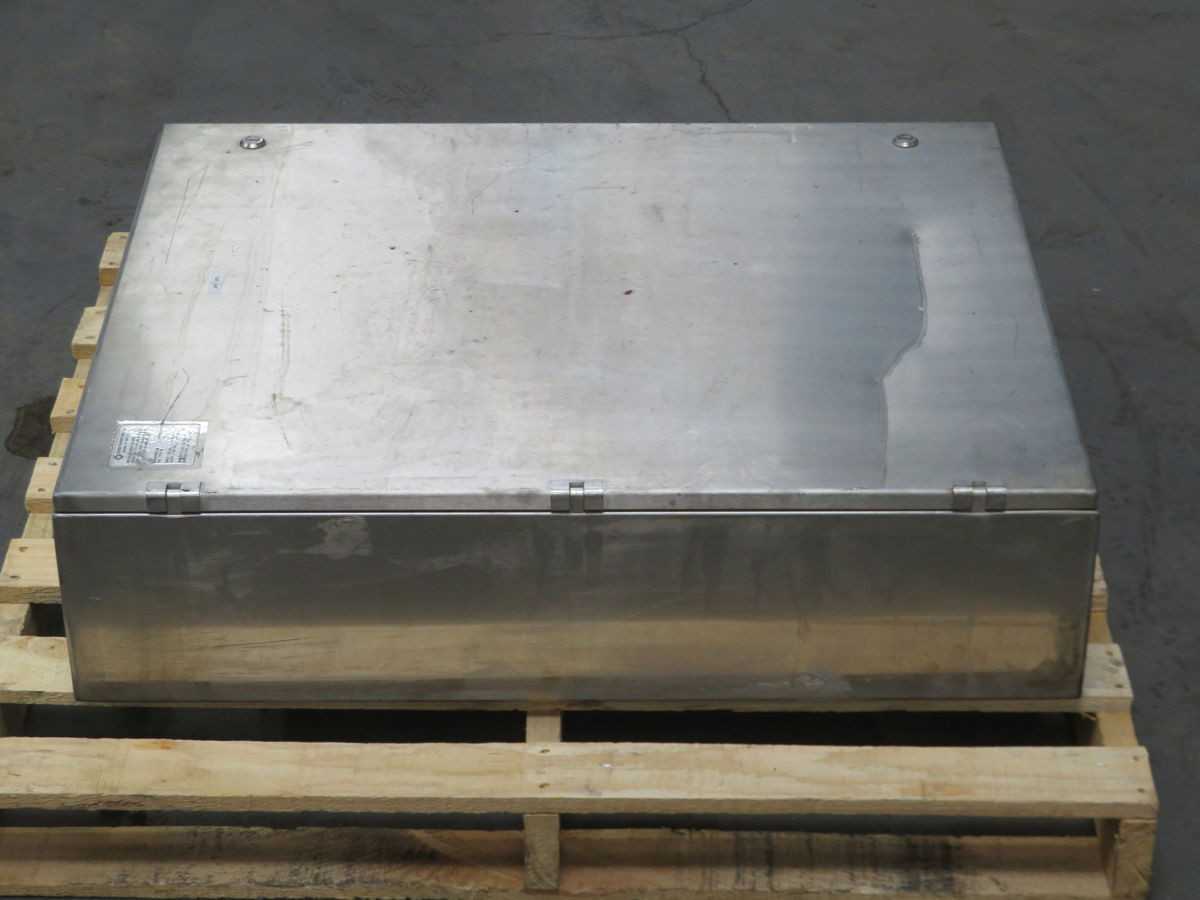 HOFFMAN A-160 STAINLESS STEEL INDUSTRIAL CONTROL PANEL ENCLOSURE T254013 - ELECTRICAL ENCLOSURES