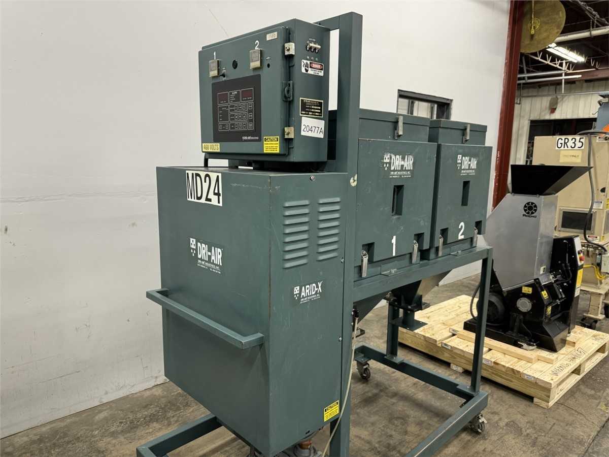 DRI-AIR Arid-X 75 PDII Dryer With Dual Hopper - PLASTICS & RUBBER
