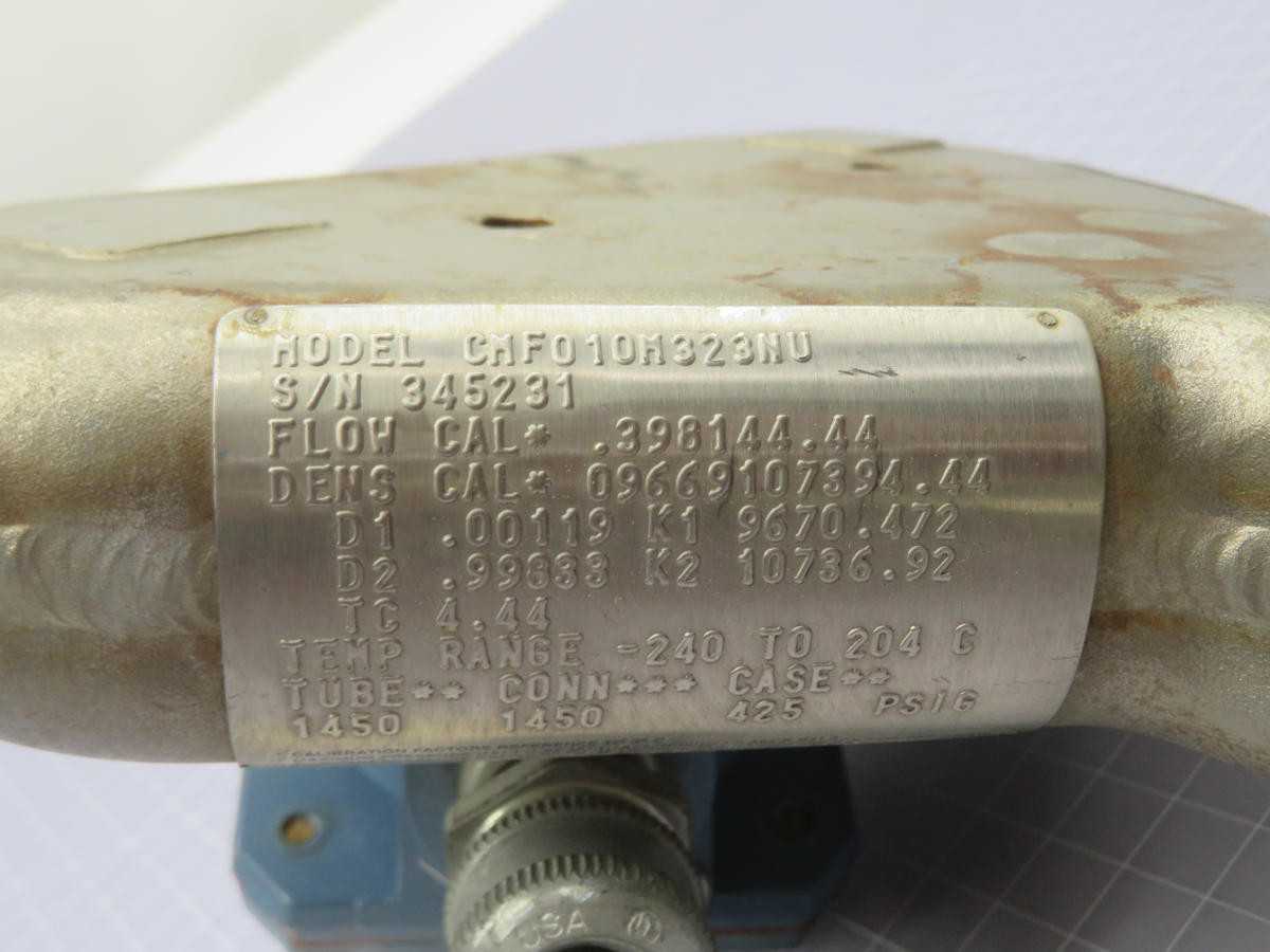 MICRO MOTION CMF010M323NU MASS FLOW SENSOR T216473 - FLOW METER