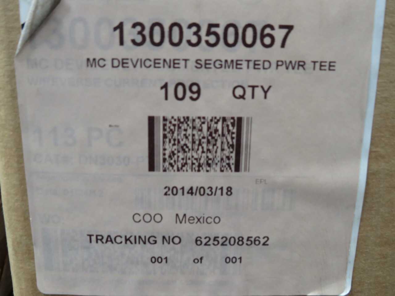 Lot Of 80 Brad Harrison DN3030-PT Circular Connectors For DeviceNet Segmented Power - ELECTRICAL COMPONENTS