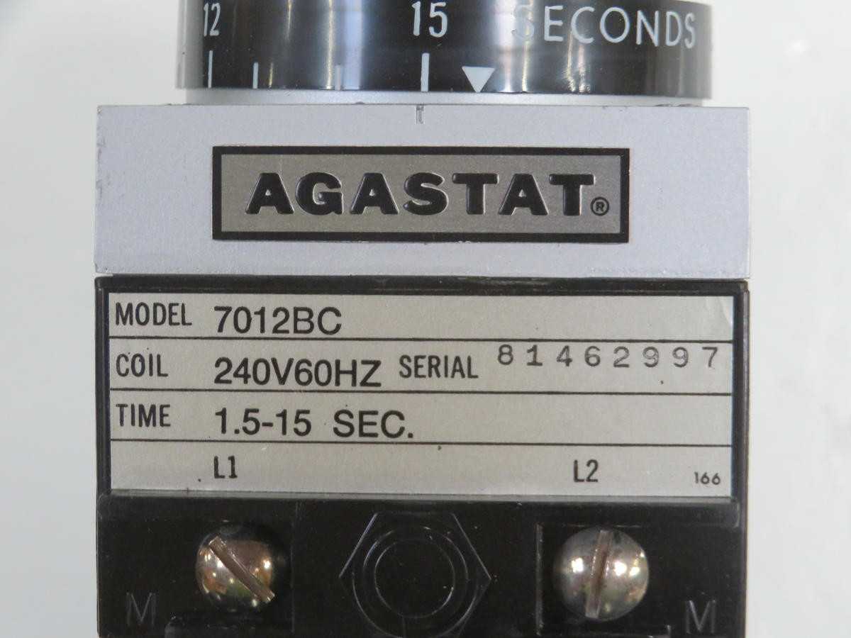 AGASTAT 7012BC TIME DELAY RELAYS T209750 - TIME DELAY RELAY