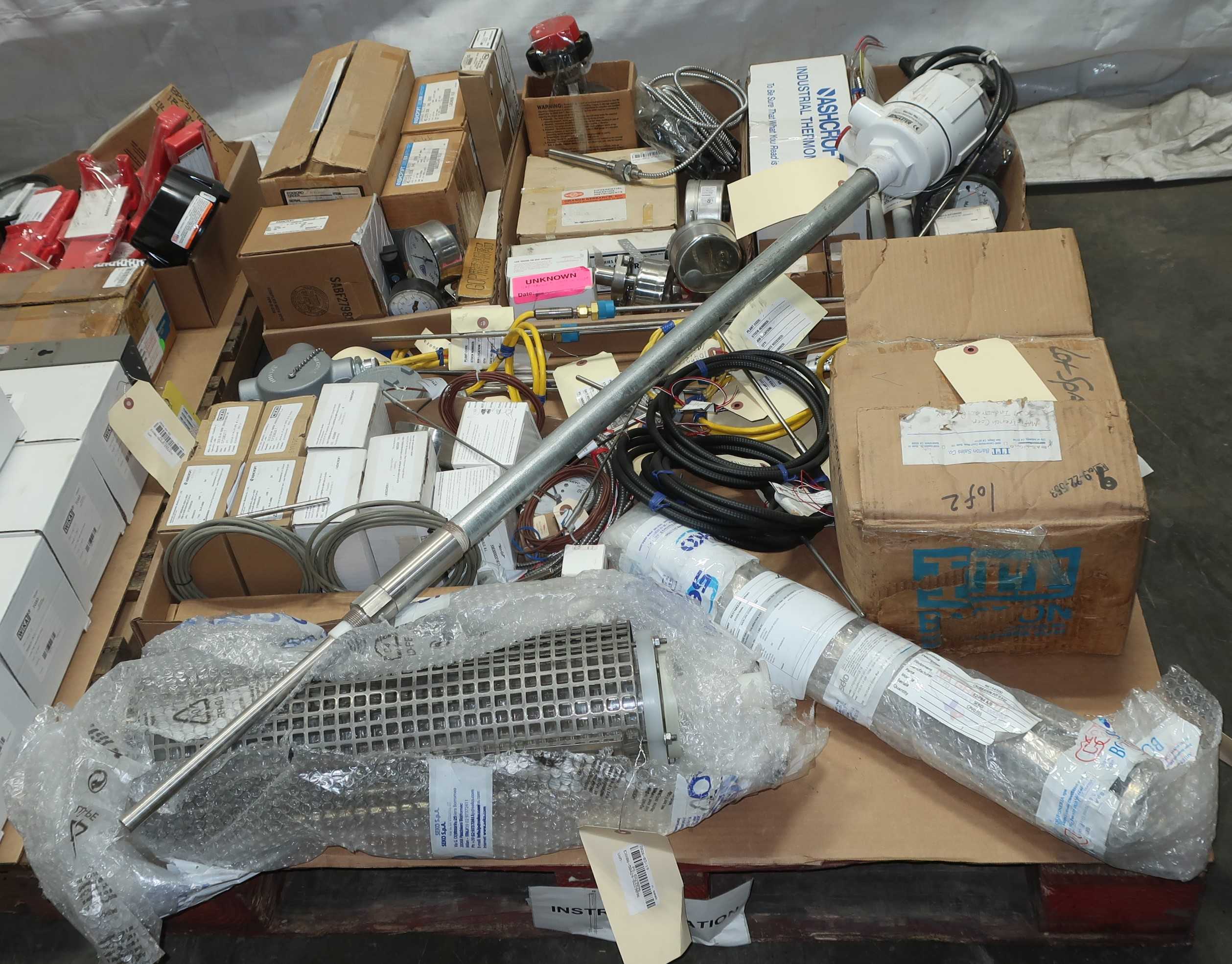 SKU 1766554 - 4 PALLETS OF ASSORTED INSTRUMENTATION - INSTRUMENTATION