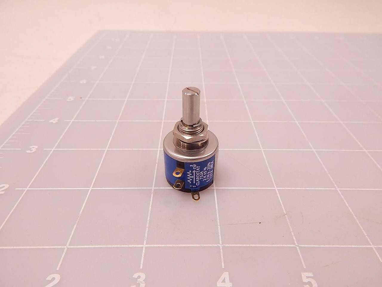 LOT OF 23 CLAROSTAT 73JA 2K 534-4108-202 PRECISION POTENTIOMETER 2K OHM 5% 2W 10 TURN 6.35MM T79179 - OHMETER