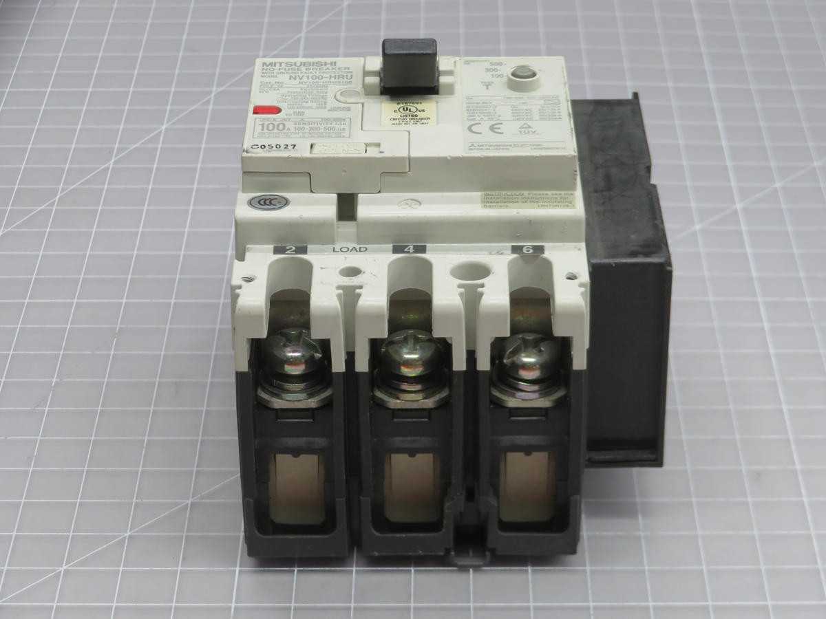 Mitsubishi NV100-HRU MCCB With Embedded Earth Leakage Protection T208 - CIRCUIT BREAKERS