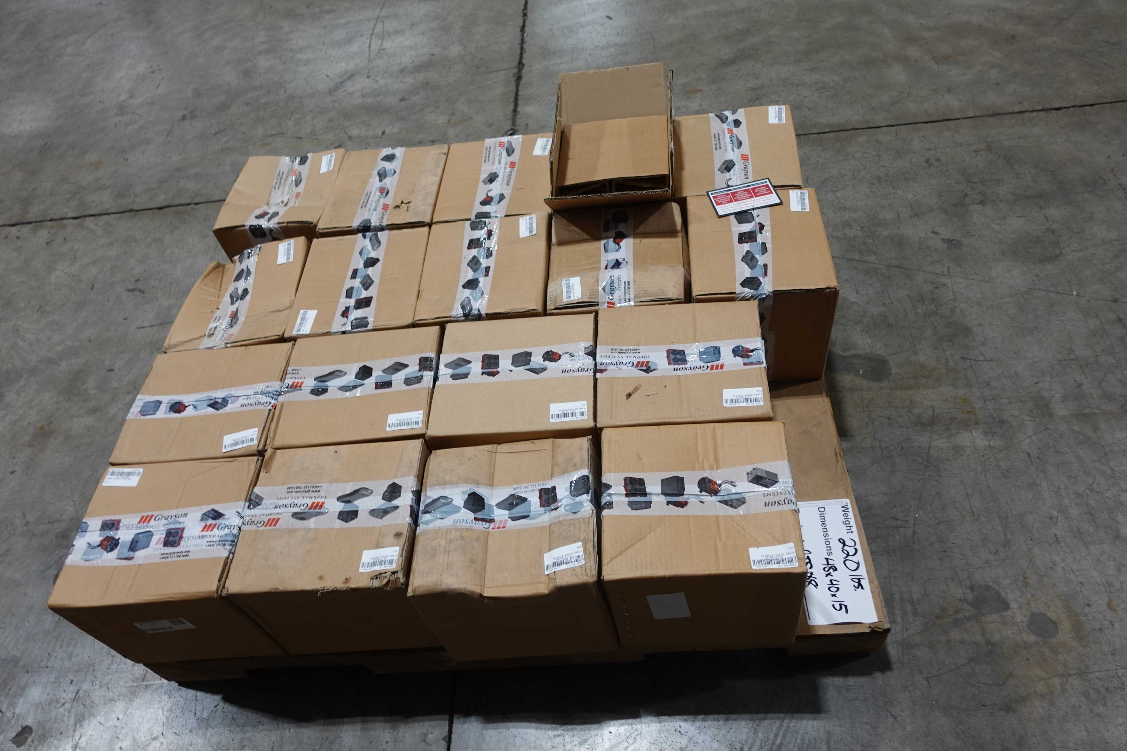 SKU 1775940 - PALLET OF GRAYSON THERMAL SYSTEMS WP-6751-101 ELECTRIC WATER PUMPS - PUMPS