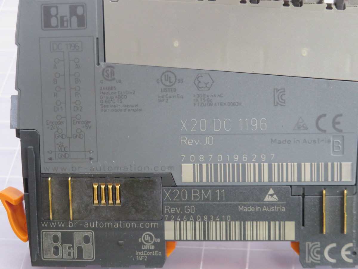 B&R X20 DC 1196 I/O Module T260445 - Reliable Automation Solution - MOTOR DRIVES