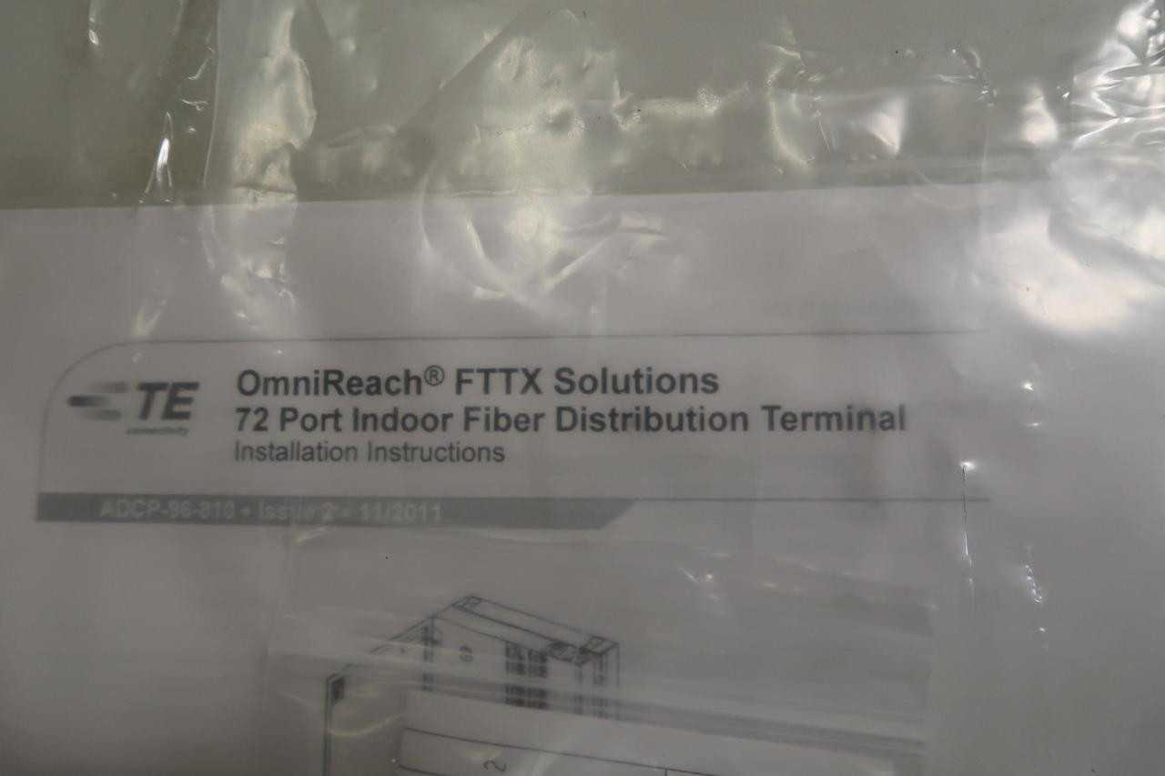 COMMSCOPE FDT-DJ072NXV10000 72 PORT INDOOR FIBER DISTRIBUTION TERMINAL 1000 FT - FIBER OPTIC CABLE