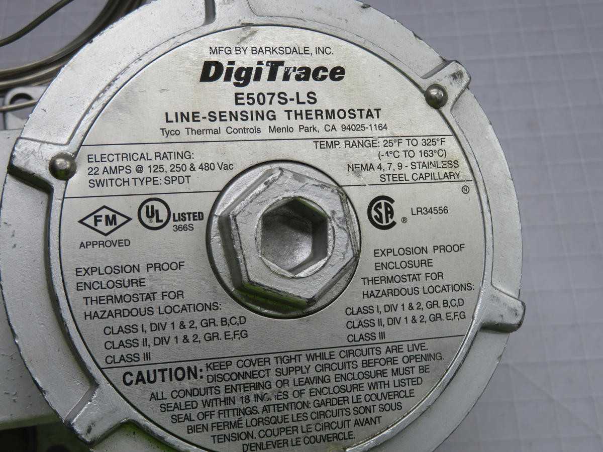 DIGITRACE E507S-LS THERMOSTAT T233409 - THERMOSTATS