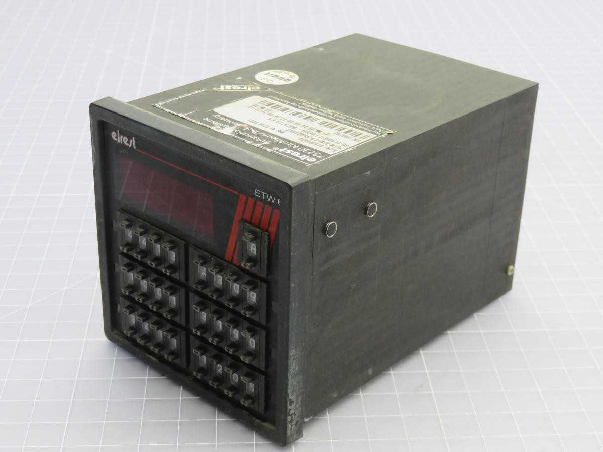 ELREST 015200330 ETW-6/NI-CR-NI/220VAC ELECTRIC CONTROLLER T219453 - AUTOMATION & CONTROLS