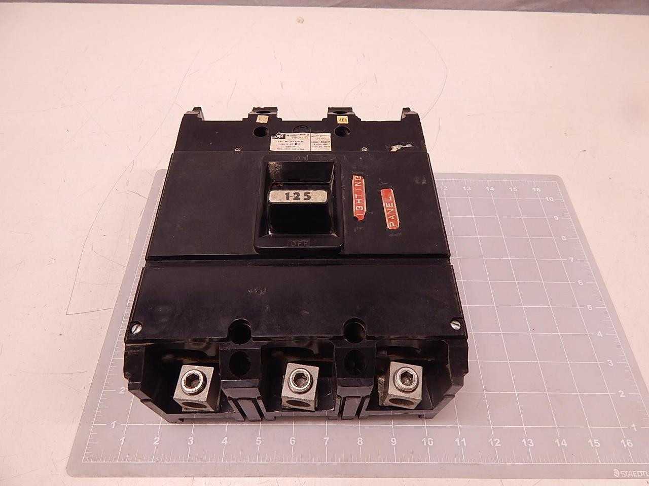 FPE NJL NJL631125 AB CIRCUIT BREAKER 125 A 600 V AC 3 POLE T81401 - CIRCUIT BREAKERS