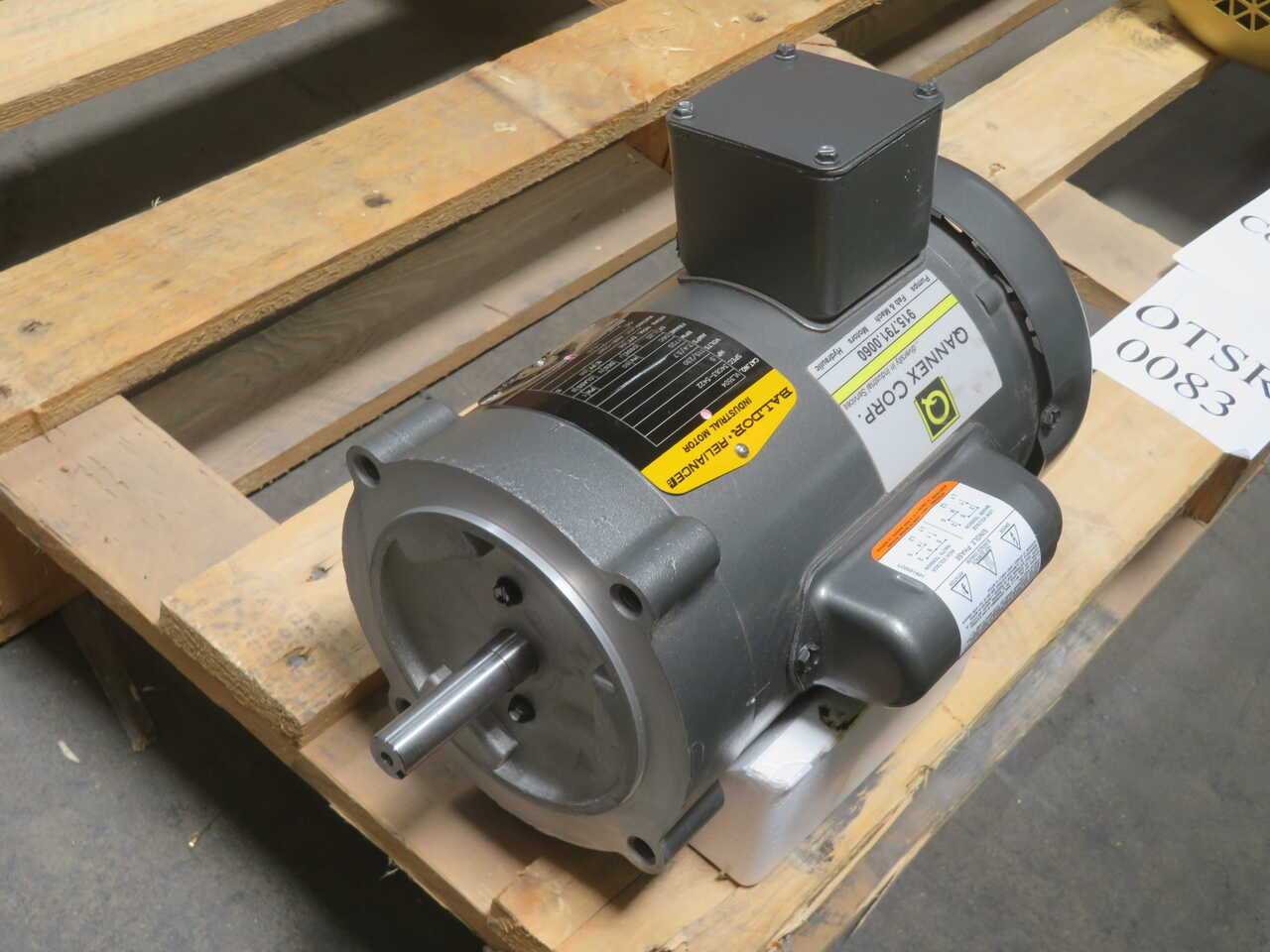 BALDOR VL3504 34C63-5422 1/2 HP, 1725 RPM, SINGLE-PHASE TEFC C-FACE MOTOR - AC MOTOR