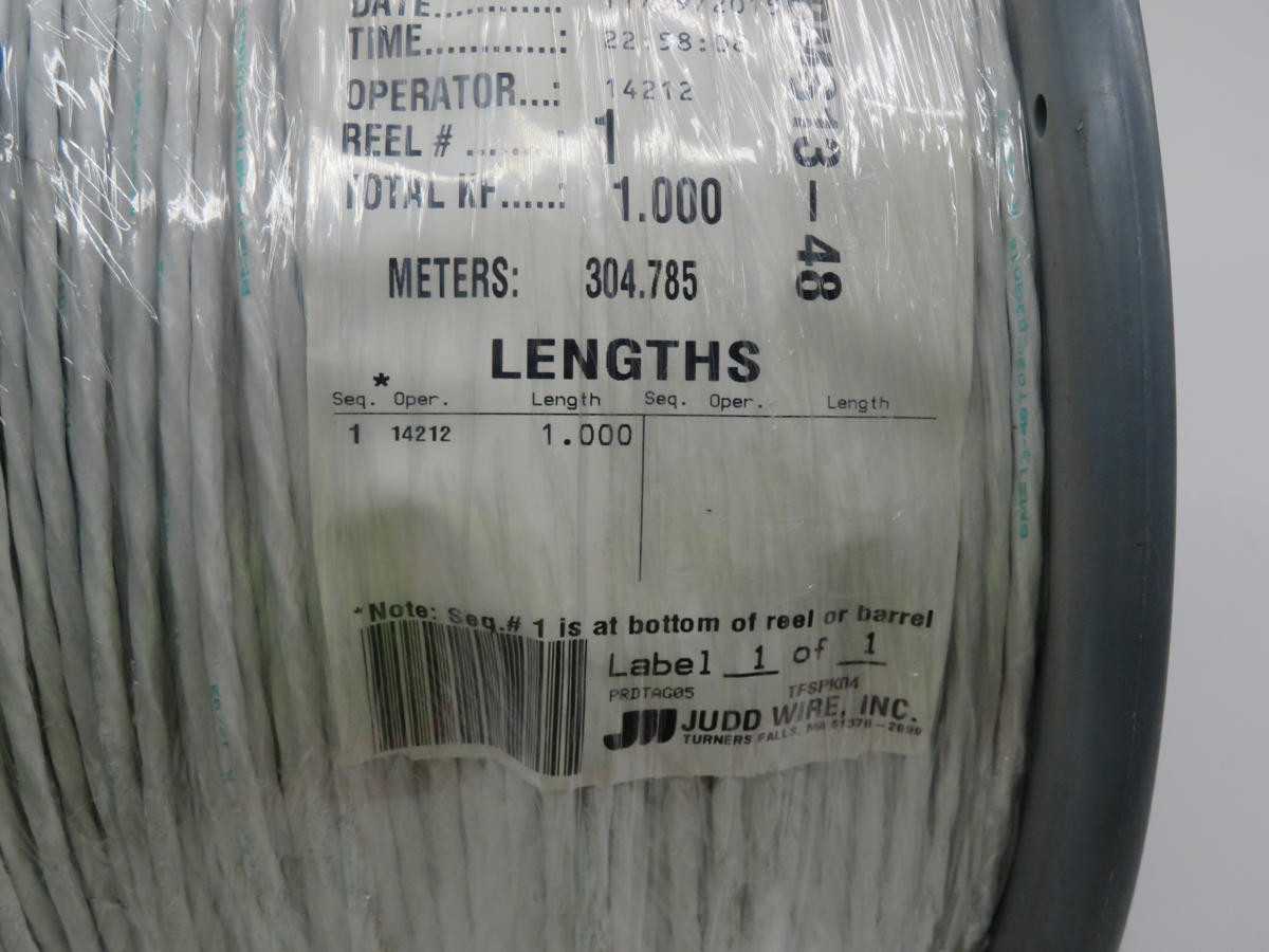 LOT OF 900 FT JUDD WIRE BMS13-48T03C03G016 ELECTRICAL CABLE/WIRE T225546 - ELECTRICAL WIRE
