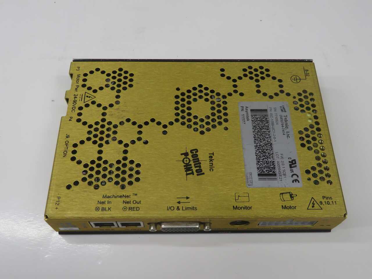 Teknic ISC-1700-UCX-2-0-1 Servo Controller T271179 - High Performance Precision Control - MISCELLANEOUS
