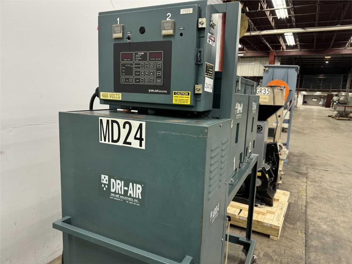 DRI-AIR Arid-X 75 PDII Dryer With Dual Hopper - PLASTICS & RUBBER