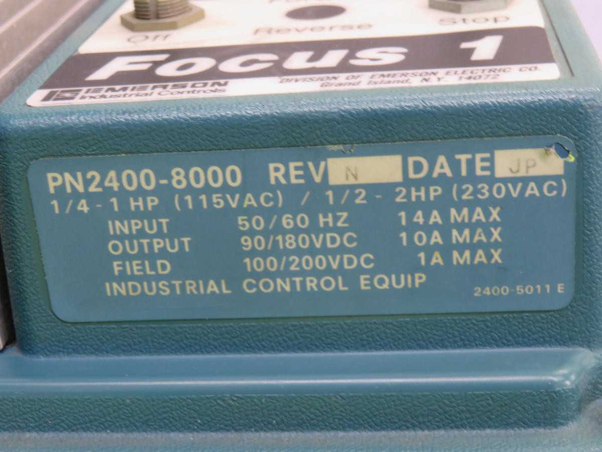 Emerson 2400-8000 Focus I DC Drive T217930 - DC DRIVES