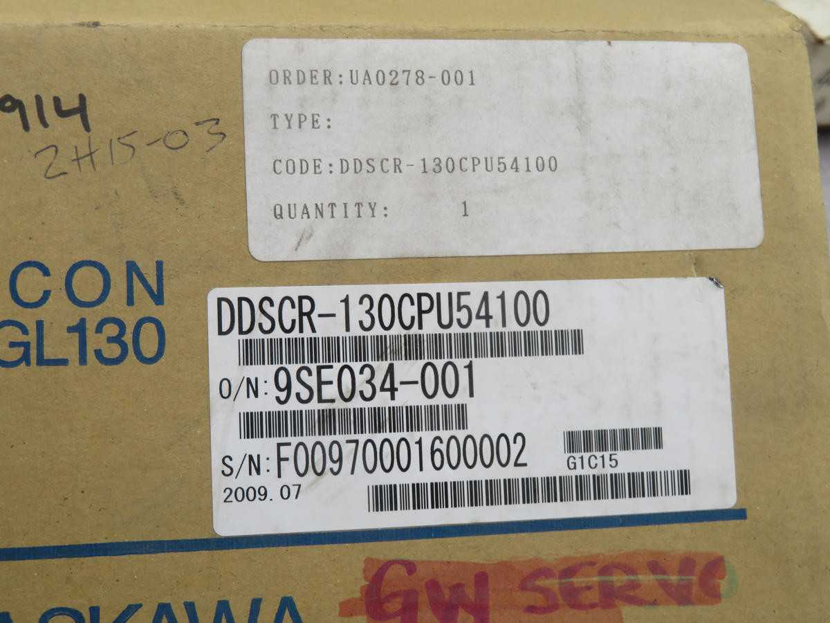 YASKAWA DDSCR-130CPU54100 T222396 - PLC MODULES