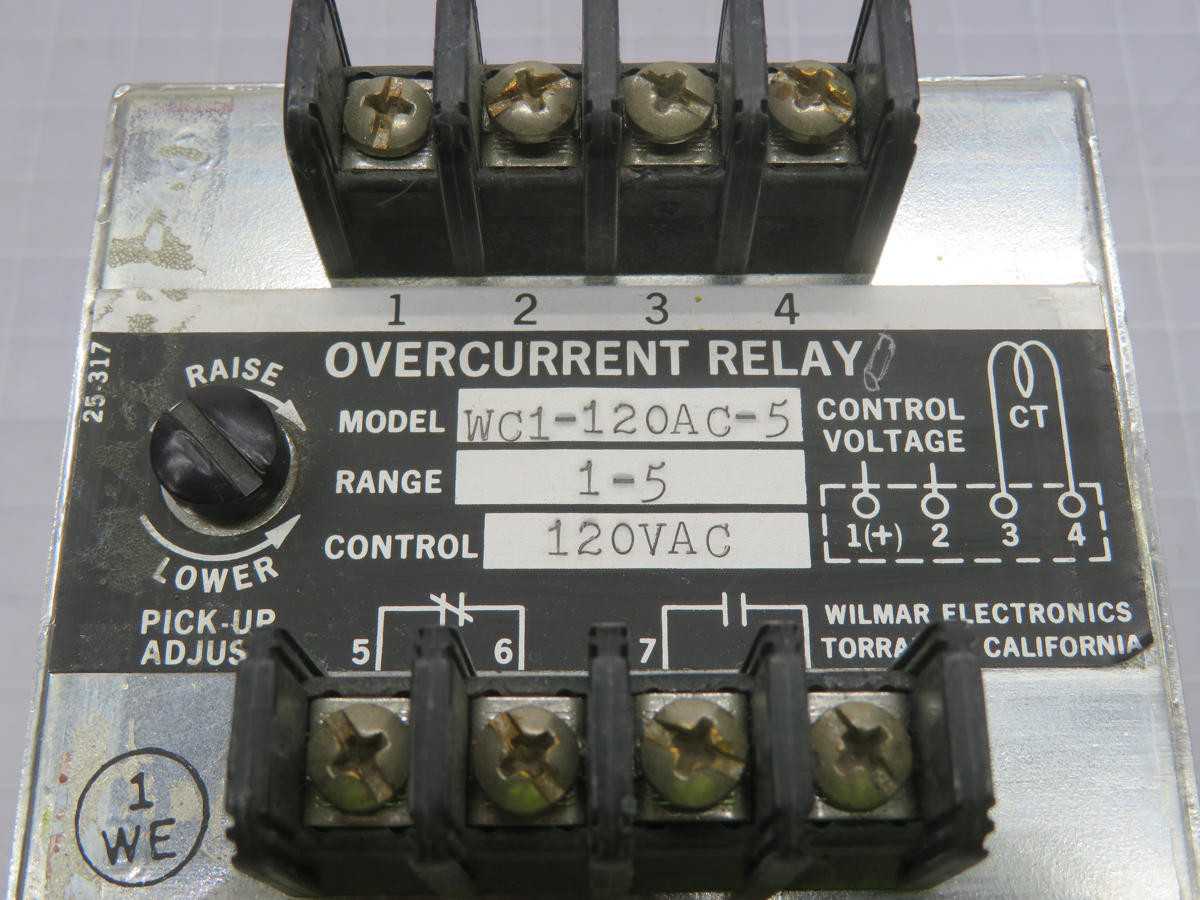 WC1-120AC-5 OVERCURRENT RELAY T214940 - PROTECTION RELAY