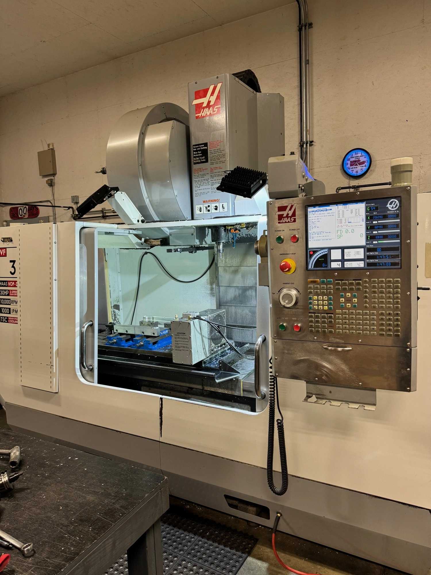 2007 Haas VF-3 CNC Vertical Machining Center With Rotary Table & 30 HP Spindle - VERTICAL MACHINING CENTERS