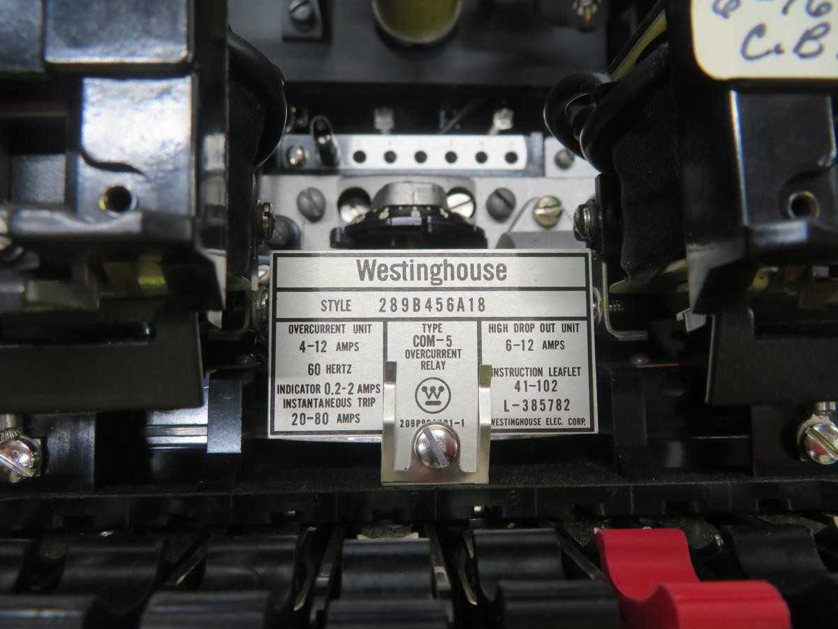 WESTINGHOUSE 289B456A18 COM-5 OVERCURRENT RELAY T211598 - PROTECTION RELAY