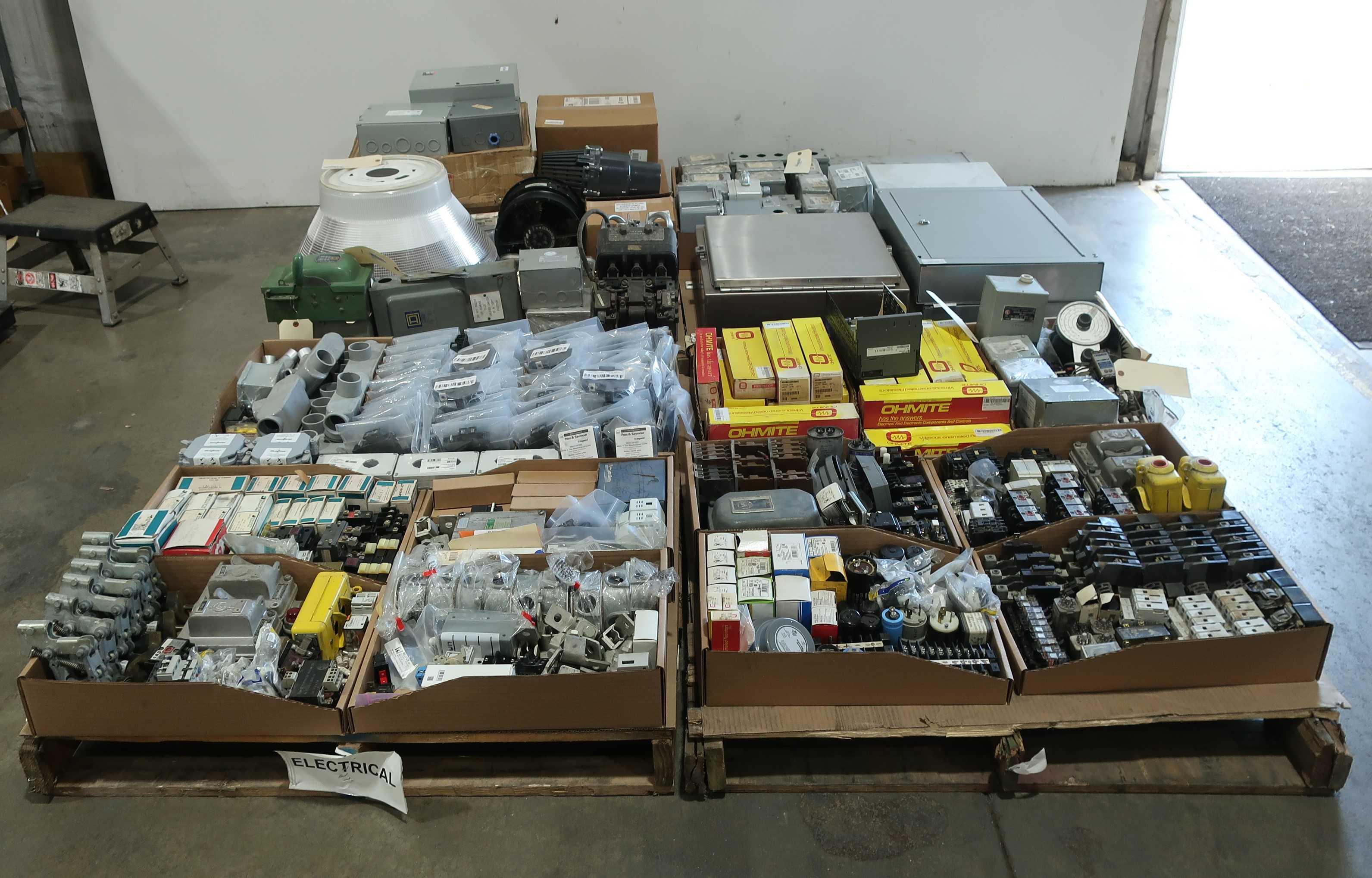 SKU 1779760 - 4 PALLETS OF ASSORTED ELECTICAL COMPONENTS - ELECTRICAL COMPONENTS