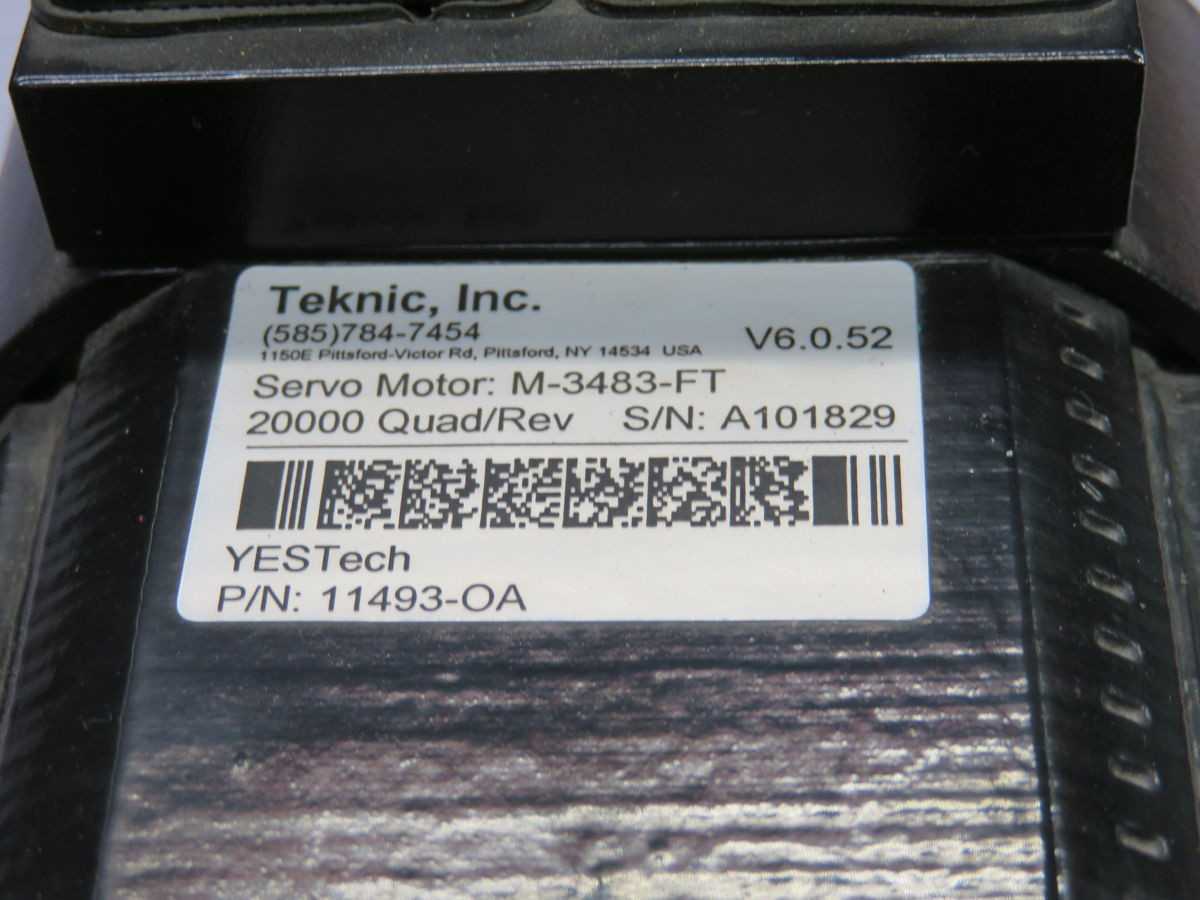 TEKNIC M-3483-FT SERVO MOTOR T253586 - INDUSTRIAL PARTS